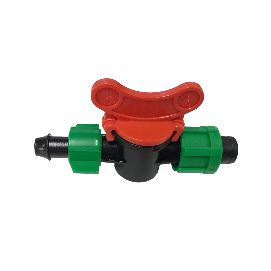 Drip irrigation systems mini valve barbed valve with grommet for